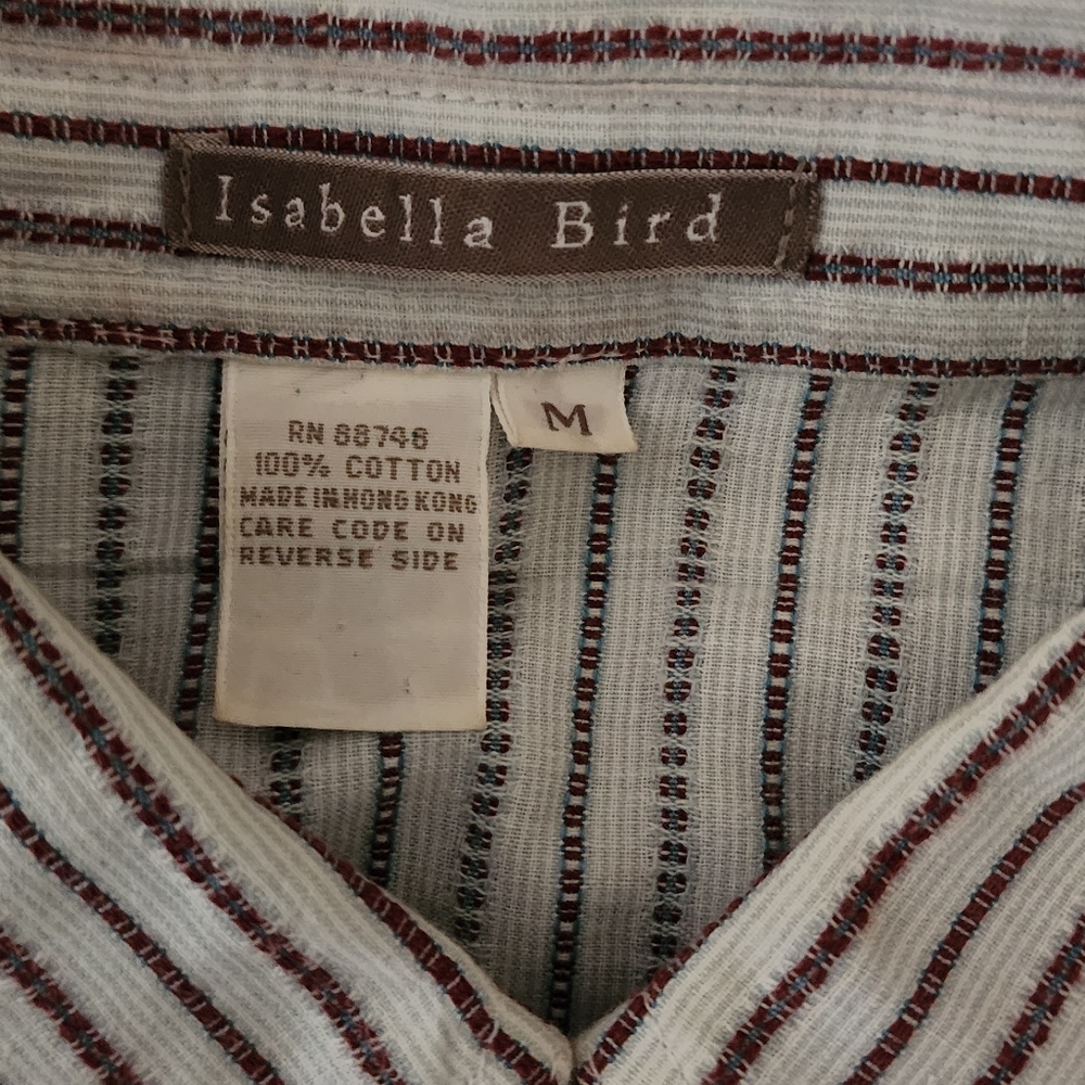 Isabella Bird Women's Button-up Blouse Medium Size - Picture 3 of 4